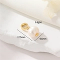 Pendente con perla bianca e chiusura in oro 14K per la creazione di gioielli fai da te - Oro 14K h-12730 (Ciondolo in Perla Classico)