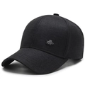 Berretto da baseball classico nero da uomo con patch logo RZG per anziani all'aperto - Nero con Etichetta RZG