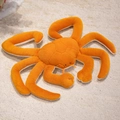 Cartoon Königskrabbe Plüschtier in Orange mit weicher Textur und realistischen Beinen - 30*23cm (0.05kg)