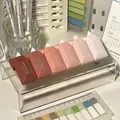 Detailed view of 6 gradient pink correction tapes on an acrylic stand with stationery background - Gradient Pink [6 Pcs Set]