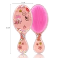 Pink cartoon transparent air cushion hairbrush set with cute prints and colorful beads - 03-Bicycle Perfume Pink