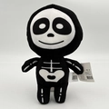 Schattige cartoon Halloween skelet pluche pop met zwart-witte botpatronen - Schedel