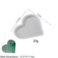 Macro detail of heart-shaped silicone mold with engraved memorial quote for resin DIY - Heart Ornament Style 2
