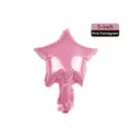 Five-inch pink star-shaped foil balloon for festive birthday and wedding decorations - 5-inch Star Pink