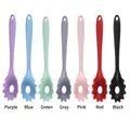 Silicone pasta server set in seven colors with hanging hole and heat resistant finish - Pasta Server / Red