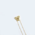 Elegante gouden ketting met letter Y-hanger voorzien van fonkelende witte strassteentjes - Stijl A