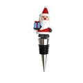 Macro detail of Santa Claus wine stopper with gift box and silicone sealing rings - Santa Claus 4