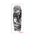 Waterproof full arm temporary tattoo featuring black and white Beijing Opera characters WD-020 - WD-020/Peking Opera Face Female and Dragon