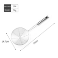 Colino in acciaio inox misura 16 manico lungo 14,7cm diametro e 35cm di lunghezza - 16" / 16#