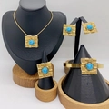 Turquoise Woven Square Style (KS228748-LX)