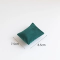 Dark green velvet pillow display for jewelry and watches, size 7.5cm x 8.5cm - Velvet / Small (7.5*8.5cm) / Dark Green