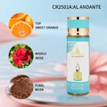 Long-lasting 250ml blue fragrance mist with sweet orange, rose, and musk scents - Orange Rose Musk / CR2501A/250ml