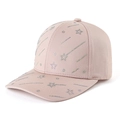Pale pink baseball cap with sparkling rhinestone meteor patterns for outdoor sun protection - Khaki