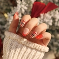 JP1895-Red Plaid Nude French
