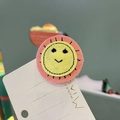 Süße Filz Sonne Haarspange Cartoon Haarnadel Kinder schöne Haarschmuck handgemacht gelb rosa - Lächelnde Sonne / Zitronengelb