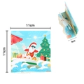 Tarjeta de Navidad 3D pop-up con Papá Noel surfeando y dimensiones 11x11cm - Papá Noel Surfeando