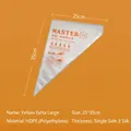 Thickened large 25x35cm HDPE pastry bag for cake decorating and baking with Master logo - Bag / XL / Yellow