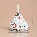 Triangle cotton pot lid handle cover with cartoon bear pattern in multiple colors - Cartoon Bear Pot Lid Hat (120°C Heat Resistant)