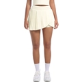 Dettaglio delle delicate pieghe di questa gonna da tennis ad asciugatura rapida in crema - S / Avorio Chiaro