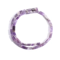 Strand of purple rectangular natural amethyst stone loose beads for DIY jewelry making - 4x13mm Tube Bead