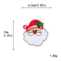 Santa Claus embroidered Christmas patch, 7x6.5cm DIY sewing applique for decorations - 6.5X7CM / 11145-Back View Santa Claus