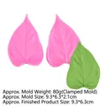Stampo in silicone a forma di foglia con texture venate per decorazione di torte - 3# Venatura della Foglia (B499) / Rosa