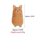 Jouet ours brun en peluche pour chats avec herbe aux chats, petite poupée douce de 11cm - Ours Brun