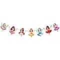 Rainbow fairy banner with seven colorful cartoon characters for birthday party decoration - Fairy Pull Flag Style 3