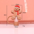 Κάλυμμα καλαμακιού σιλικόνης ανθρωπάκι gingerbread για καλαμάκια Stanley 10mm - Red Hat Pancake Man 10mm / Συσκευασμένο χωρίς καλαμάκι