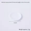 Mini assiette ronde blanche de 3,5 cm en plastique pour maison de poupée et DIY - Diamètre 3.5cm / Blanc