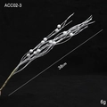White frosted artificial berry branch 38cm for Christmas tree floral decoration - White Frosted Berry Stem (38cm/6g)