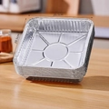 Square 20.5cm silver foil liners for air fryer in a pack of 40 pieces on wood - 20.5cm*20.5cm (40 Pcs)