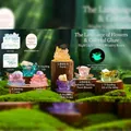 Luminous fox spirit resin blind box figurine in forest scene with floral motifs - Flower Language Glazed Glowing Full Set Box - 6 Pcs
