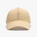 Berretto da baseball beige ad asciugatura rapida con tessuto a rete traforato traspirante - Cachi