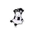 Pin de esmalte de pájaro blanco con bufanda de rayas y diseño de patrón de ojos - Pájaro Oyasumi Punpun