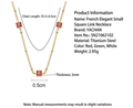 Minimalist 14K gold plated titanium necklace with square red zircon pendants and chain details - Three Red Zirconia Necklace (SN21062102R)