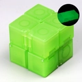 Glow-in-the-dark green translucent infinity cube stress relief folding toy for relaxation - Luminous Green