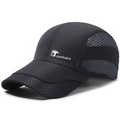 Berretto da baseball nero ad asciugatura rapida con mesh traspirante e logo outdoors - Regolabile / Nero
