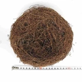 Künstliches Vogelnest aus braunem Rattan mit einem Durchmesser von 17-18 cm - Riesige Größe