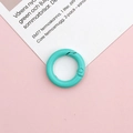 Mint green matte 20mm spring O-ring clasp for DIY jewelry and bag accessories - Lake Green