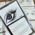 Autocollants en strass acrylique transparent pour maquillage de fête et de festival - Autocollant Sourcils Blanc