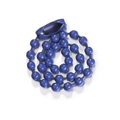 Blue 12cm ball chain necklace with metal connector clasp for DIY jewelry crafts - Blue