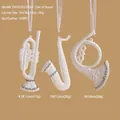 Champagne glitter musical instrument ornaments set of 3 for Christmas tree decor - Champagne Musical Instruments 3Pcs Set