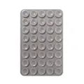 Rectangular grey silicone phone case mount with 40 suction cups for non-slip grip - Double-Sided Style (80-Suction Cup) / Light Gray