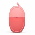 Pink silicone facial ice roller skin care tool for face massage and cooling beauty therapy - New Oval Pink