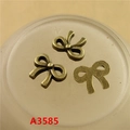 Vintage-Schleifenanhänger aus Bronzelegierung mit Prägung für DIY-Schmuckzubehör - A3585-8*10MM / Bronze