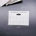 White PVC earring display card with hooks and 12-hole layout for jewelry hanging - 8.8*6cm White 12-Hole Card