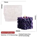 Molde de silicona de hortensia cuadrada para velas DIY con muestra de flor morada - Hortensia Cuadrada A ZW-382