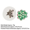 Siliconen mal vetplant cactus voor DIY fondant en kaarsen wit 6x6,3cm formaat - Stijl 2 / Grijs