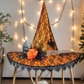 Orange Lace Hat with Light